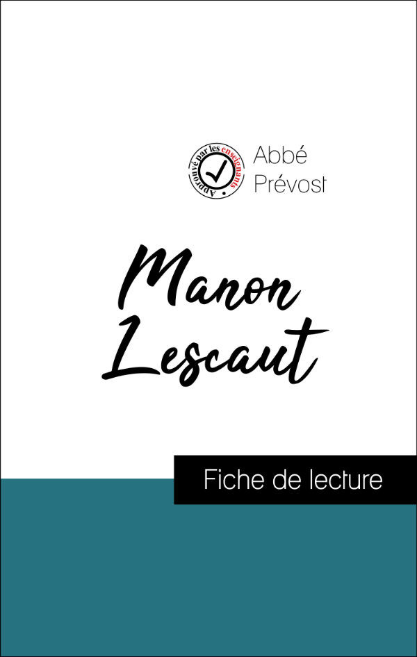 fiche de lecture manon lescaut