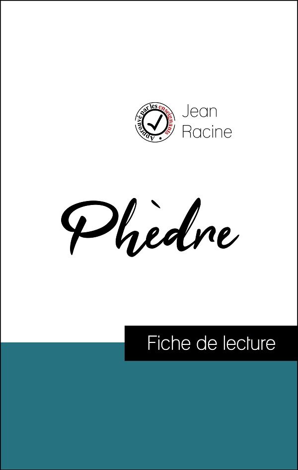 image couverture fiche de lecture phèdre de racine