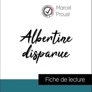 image couverture fiche de lecture albertine disparue de proust