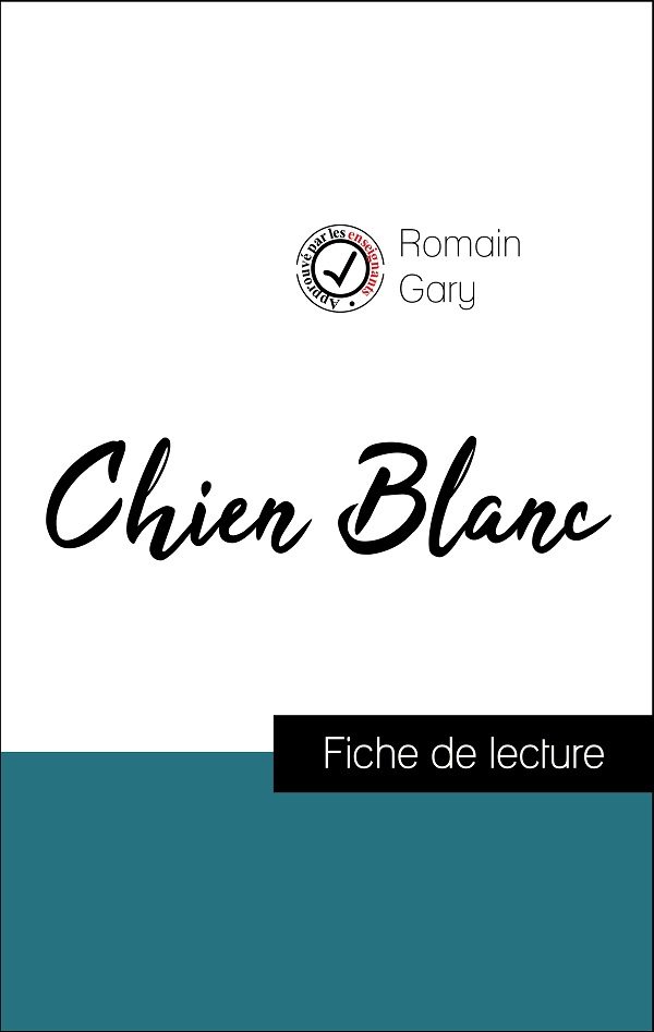 image couverture fiche de lecture chien blanc de romain gary