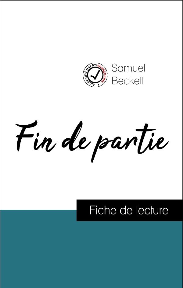 image couverture fiche de lecture fin de partie