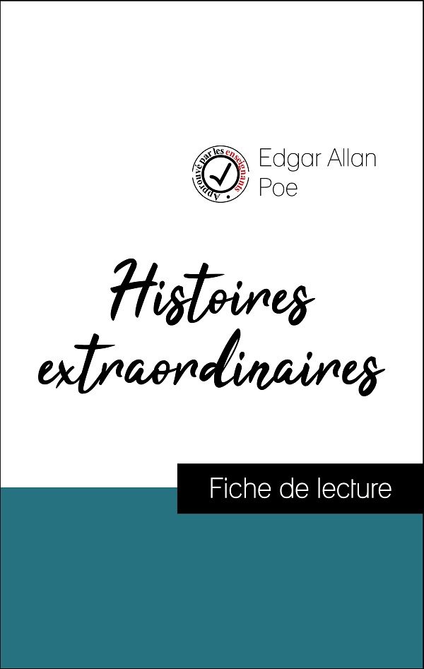 image couverture fiche de lecture histoires extraordinaires de poe