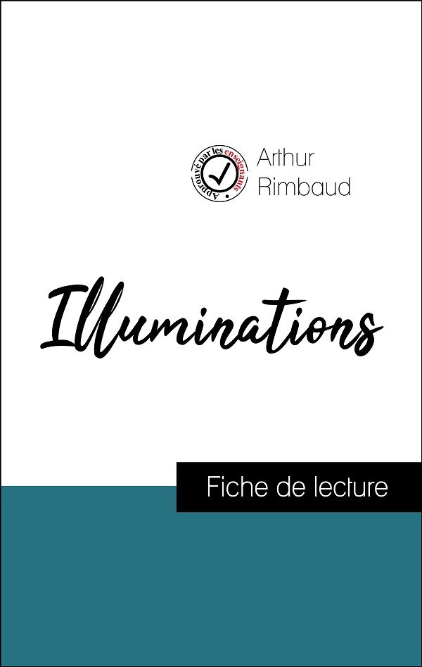 image couverture fiche de lecture illuminations de rimbaud