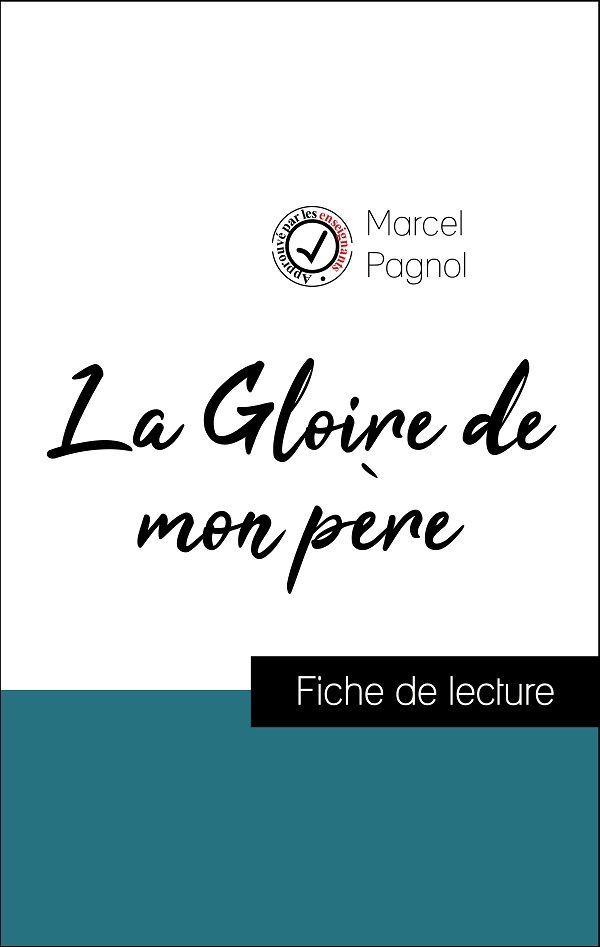 image couverture fiche de lecture la gloire de mon père de pagnol