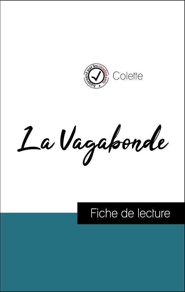image couverture fiche de lecture la vagabonde de colette