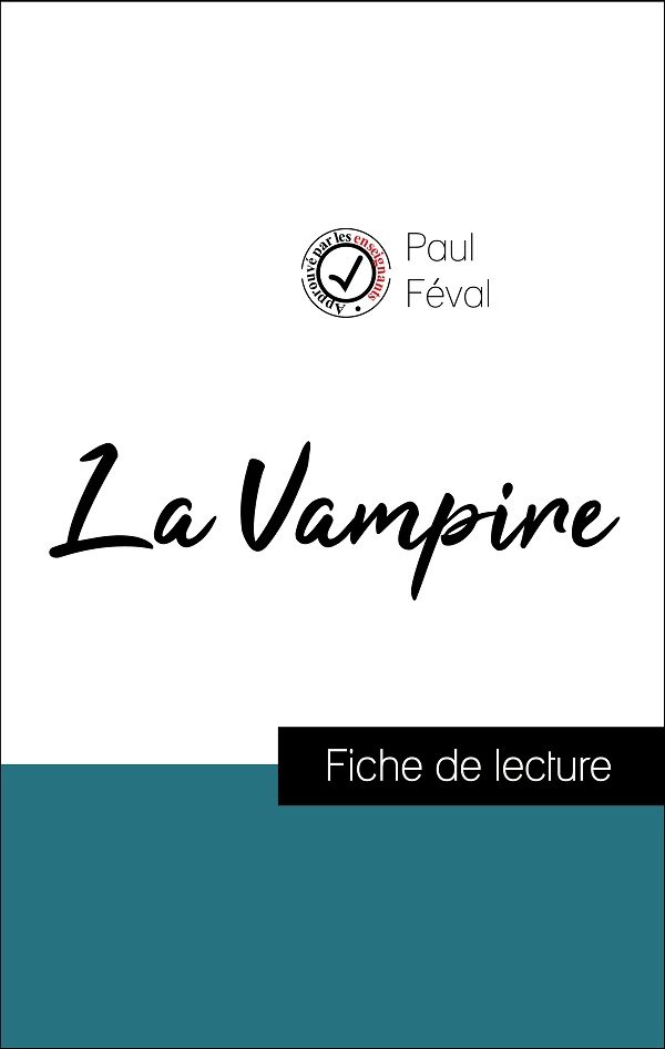 image couverture fiche de lecture la vampire de paul féval