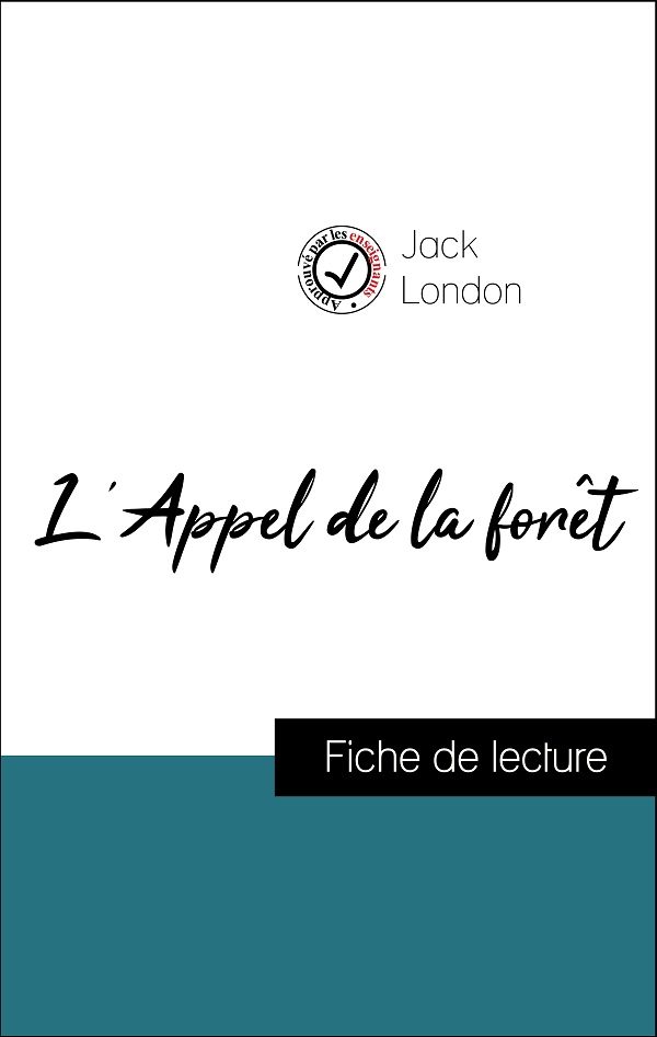 image couverture fiche de lecture l'appel de la forêt de jack london