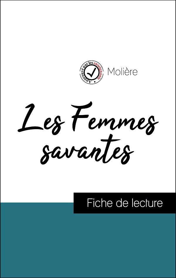 image couverture fiche de lecture les femmes savantes de molière