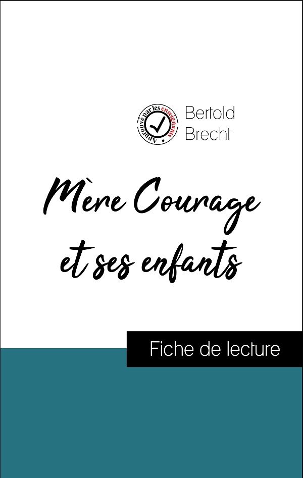 image couverture fiche de lecture mère courage et ses enfants
