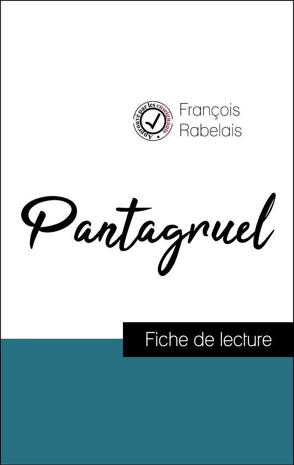 image couverture fiche de lecture pantagruel de rabelais
