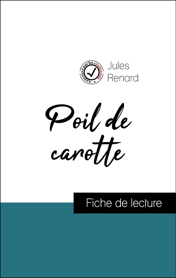 image couverture fiche de lecture poil de carotte de renard