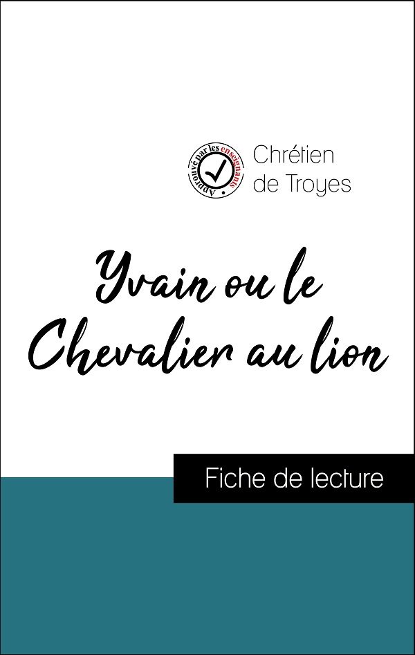 image couverture fiche de lecture yvain ou le chevalier au lion de chrétien de troyes