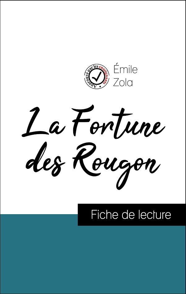 image couverture fiche de lecture la fortune des rougon de zola