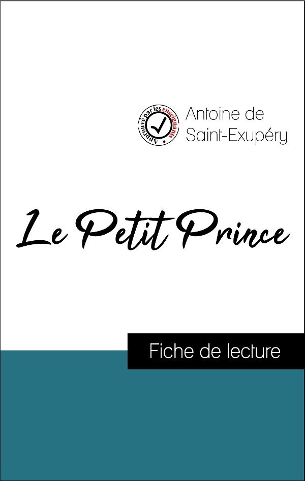 image couverture fiche de lecture le petit prince de antoine de saint-exupéry
