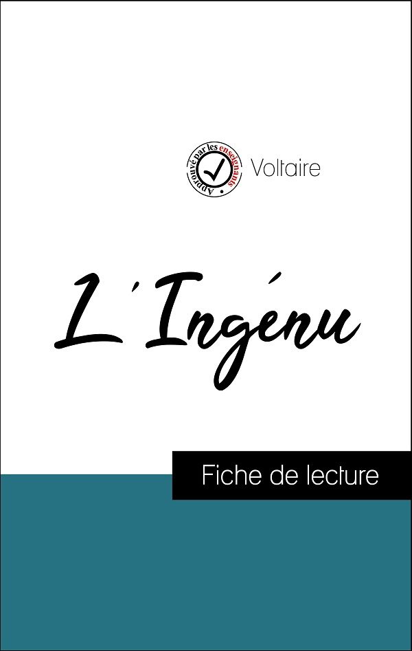 image couverture fiche de lecture l'ingénu de voltaire