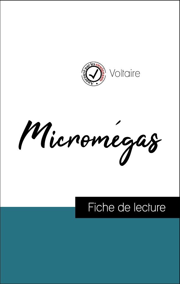 image couverture fiche de lecture micromégas de voltaire