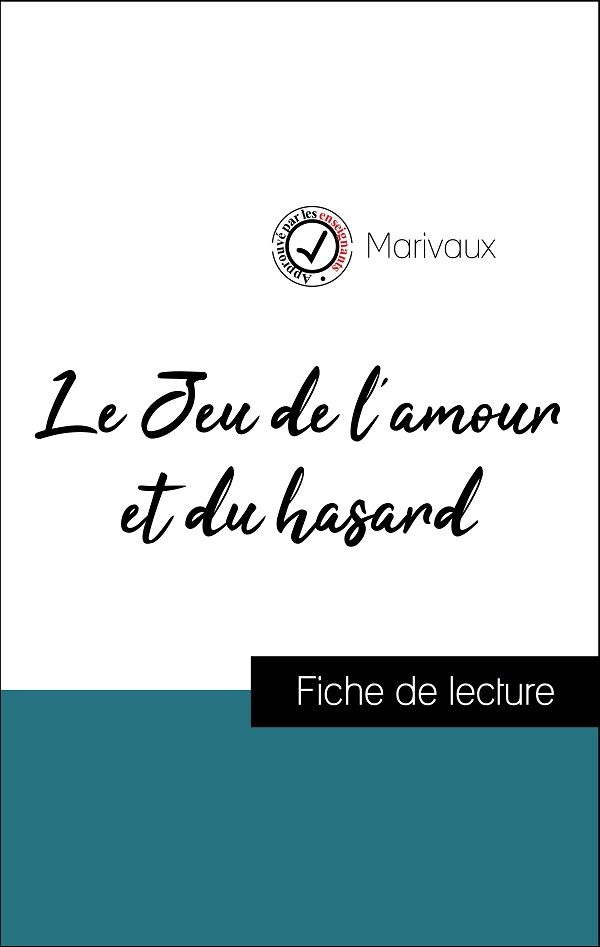 image couverture fiche de lecture le jeu de l'amour et du hasard de marivaux