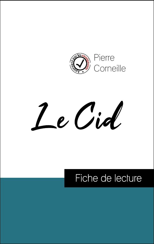 image couverture fiche de lecture le cid de corneille