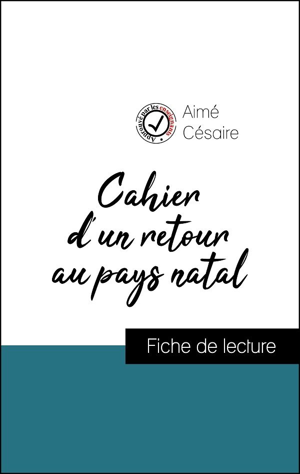 image couverture fiche de lecture cahier d'un retour au pays natal de aimé césaire