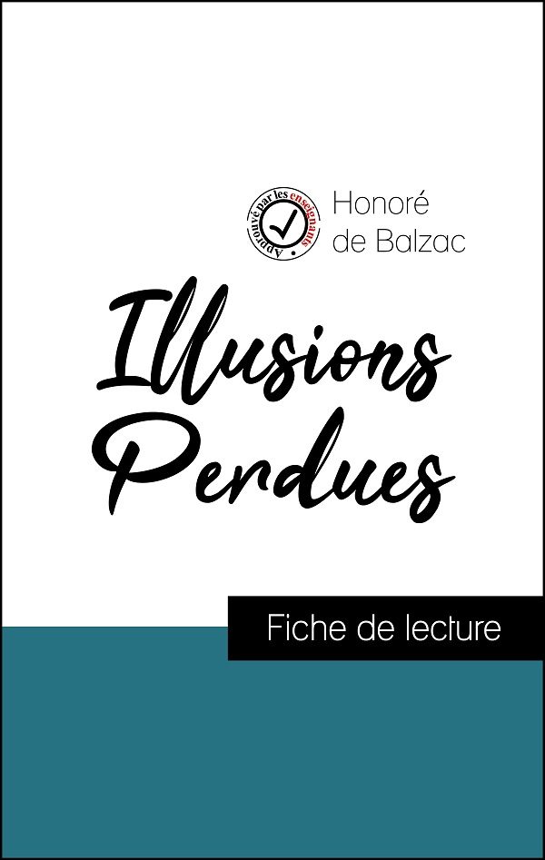 image couverture fiche de lecture illusions perdues de balzac
