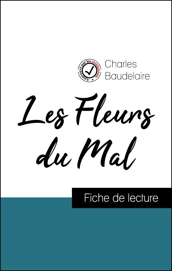 image couverture fiche de lecture les fleurs du mal de baudelaire