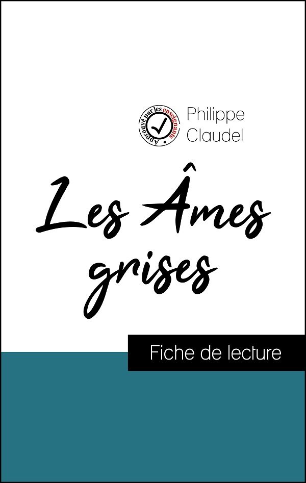 image couverture fiche de lecture les âmes grises de philippe claudel