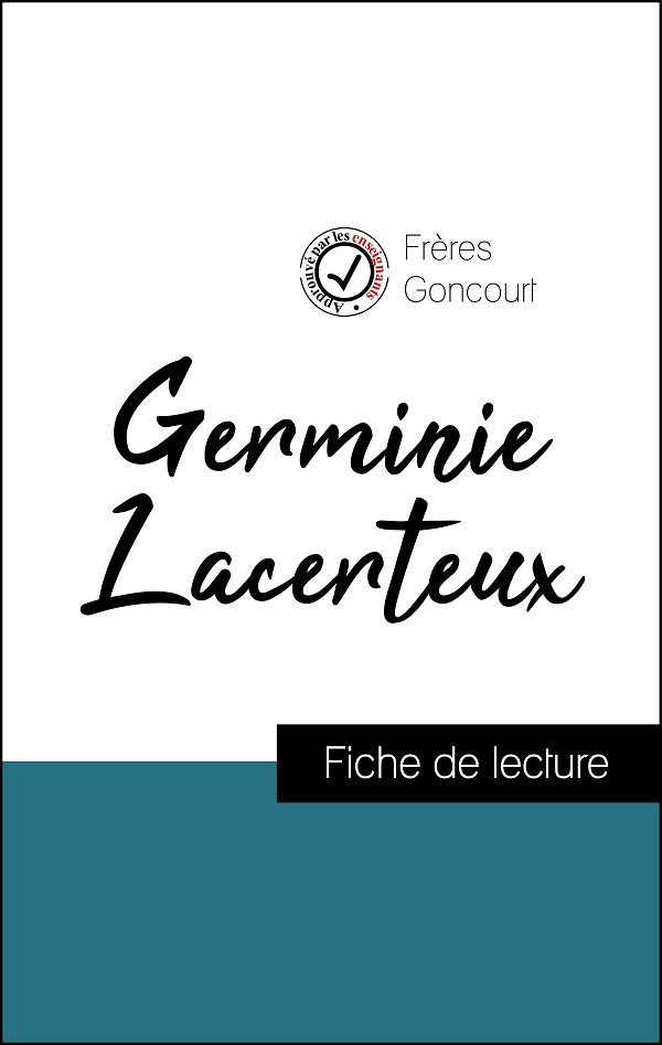 image couverture fiche de lecture germinie lacerteux des frères goncourt