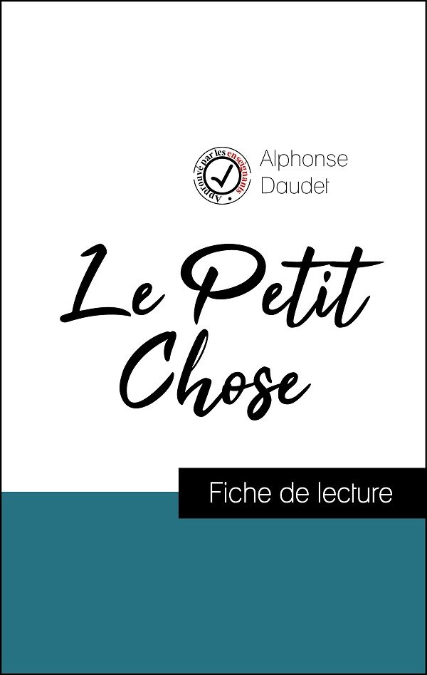 image couverture fiche de lecture le petit chose de alphonse daudet