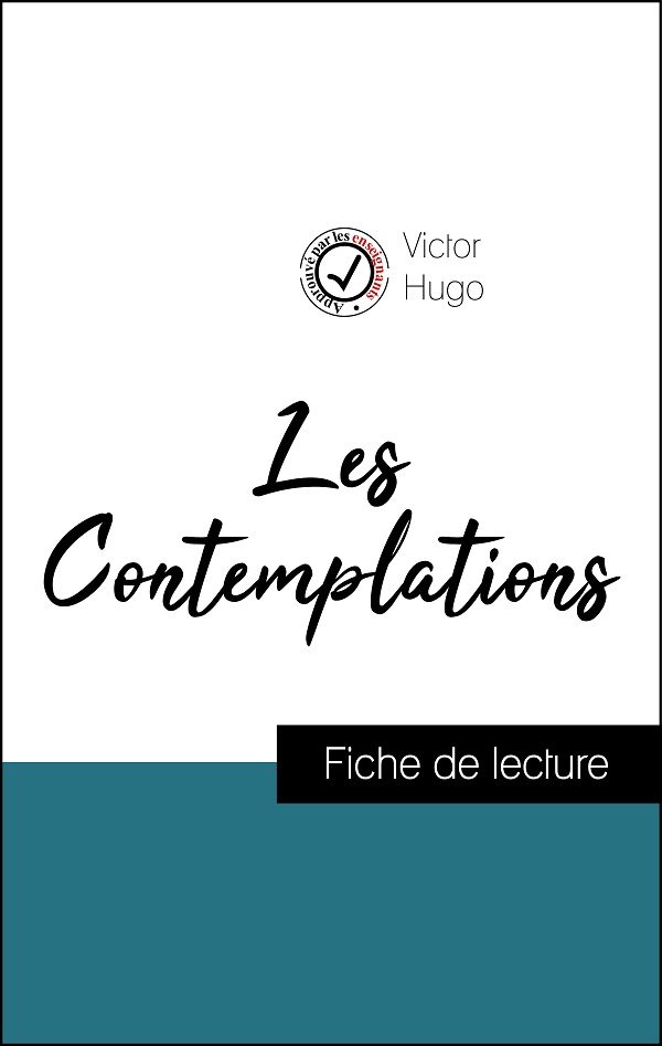 image couverture fiche de lecture les contemplations de victor hugo