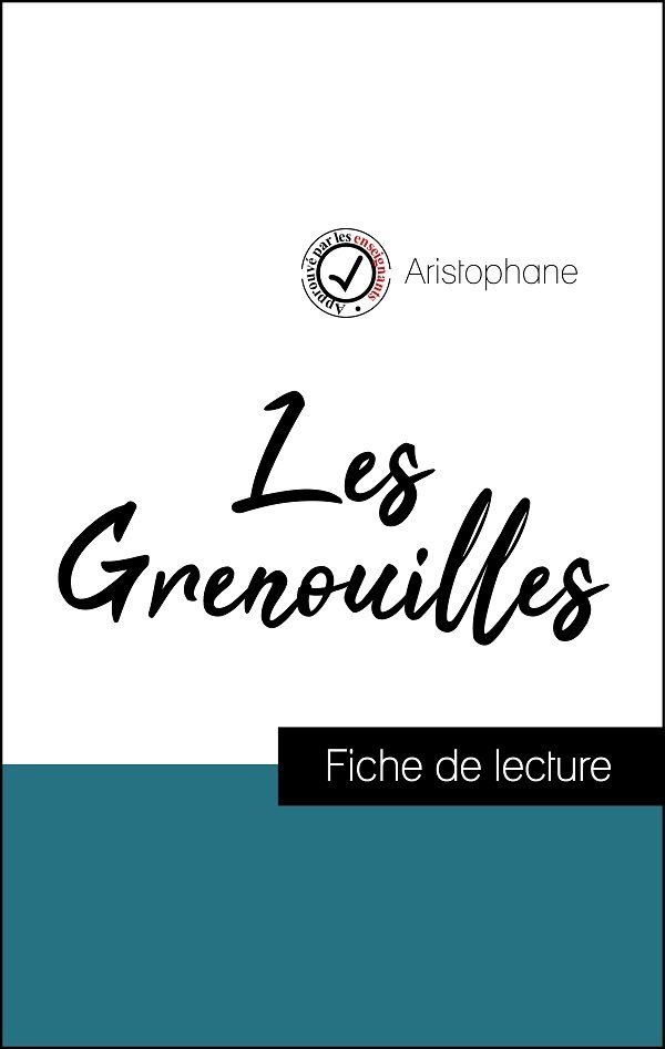 image couverture fiche de lecture les grenouilles de aristophane
