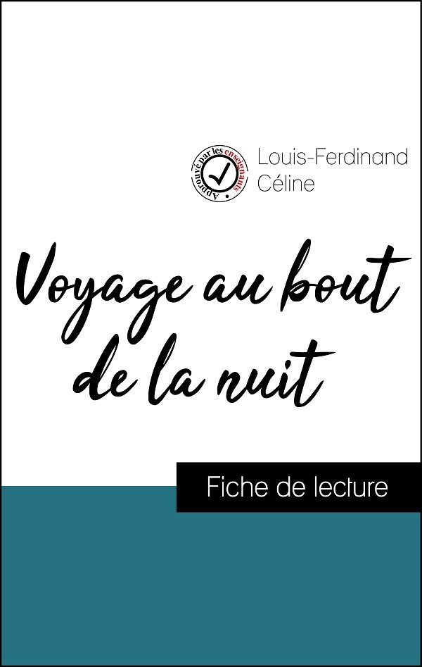 image couverture fiche de lecture voyage au bout de la nuit de louis-ferdinand céline