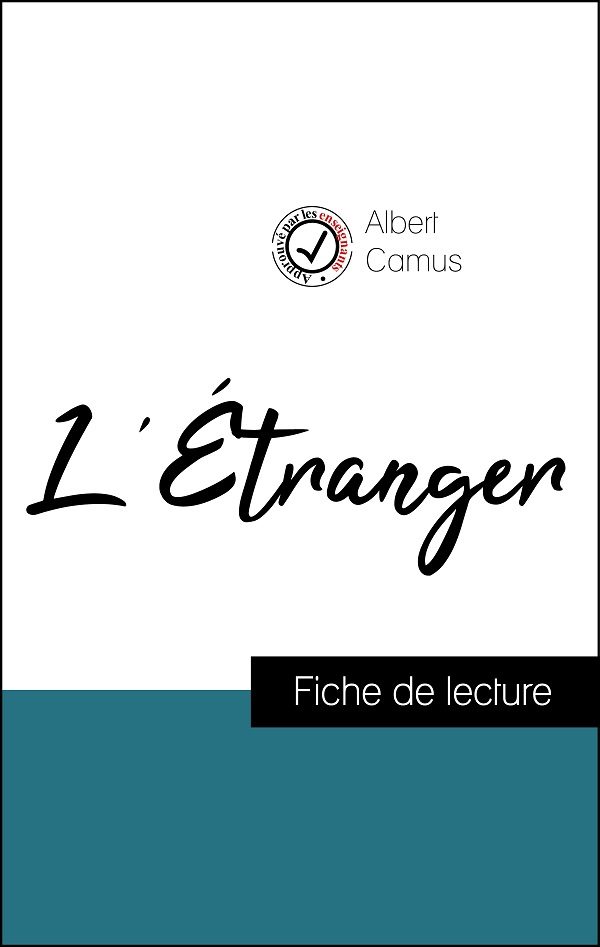 image couverture fiche de lecture l'étranger de albert camus