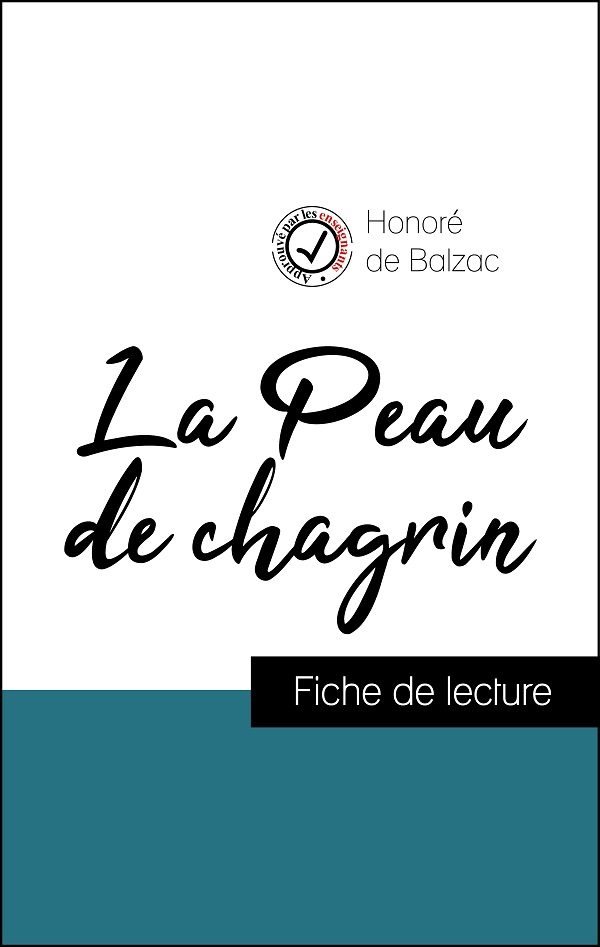 image couverture fiche de lecture la peau de chagrin de balzac