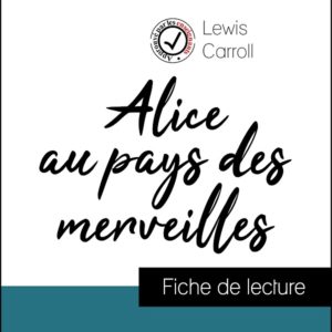 image couverture fiche de lecture alice au pays des merveilles de lewis carroll