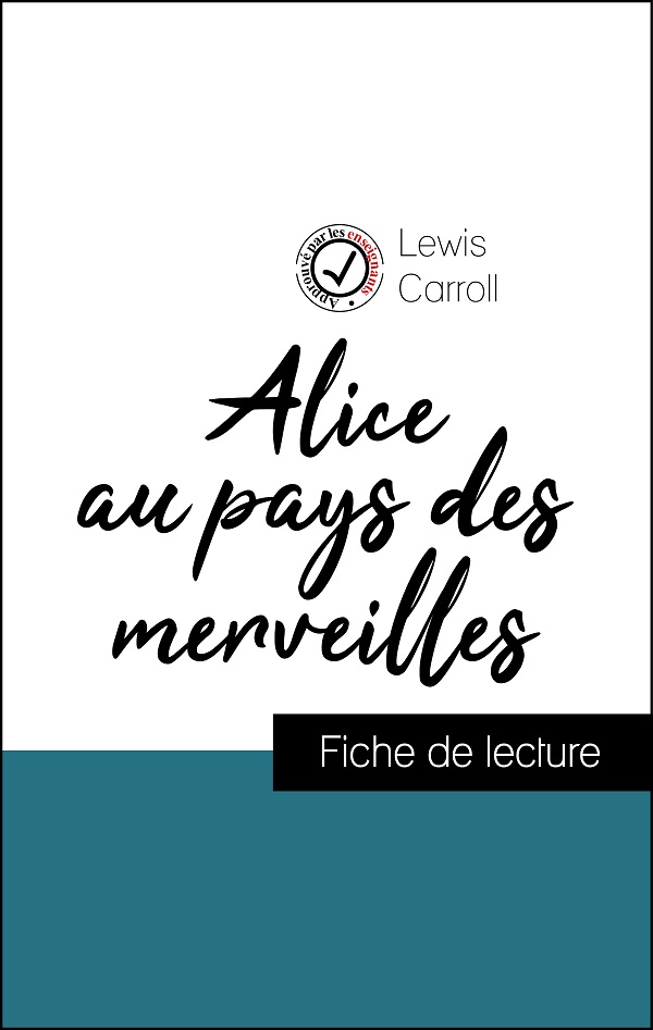image couverture fiche de lecture alice au pays des merveilles de lewis carroll