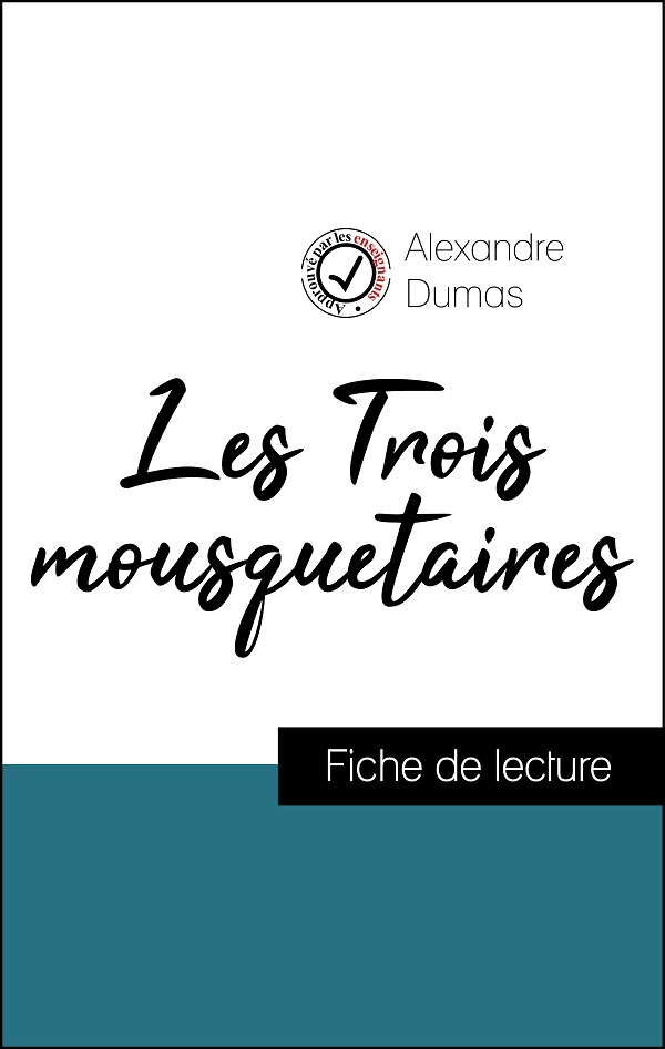 image couverture fiche de lecture les trois mousquetaires d'alexandre dumas