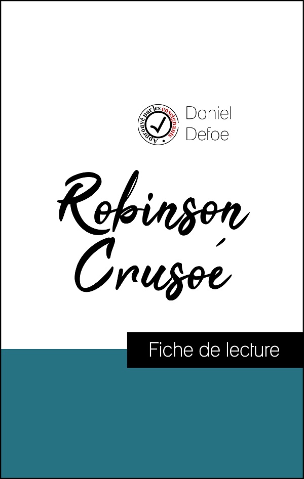 image couverture fiche de lecture robinson crusoé de daniel defoe