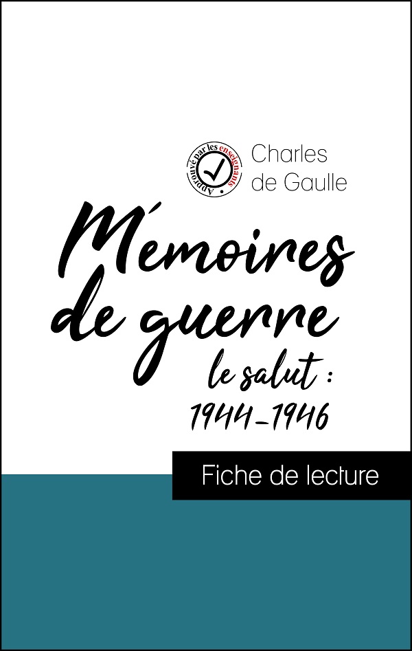 image couverture fiche de lecture mémoires de guerre de charles de gaulle