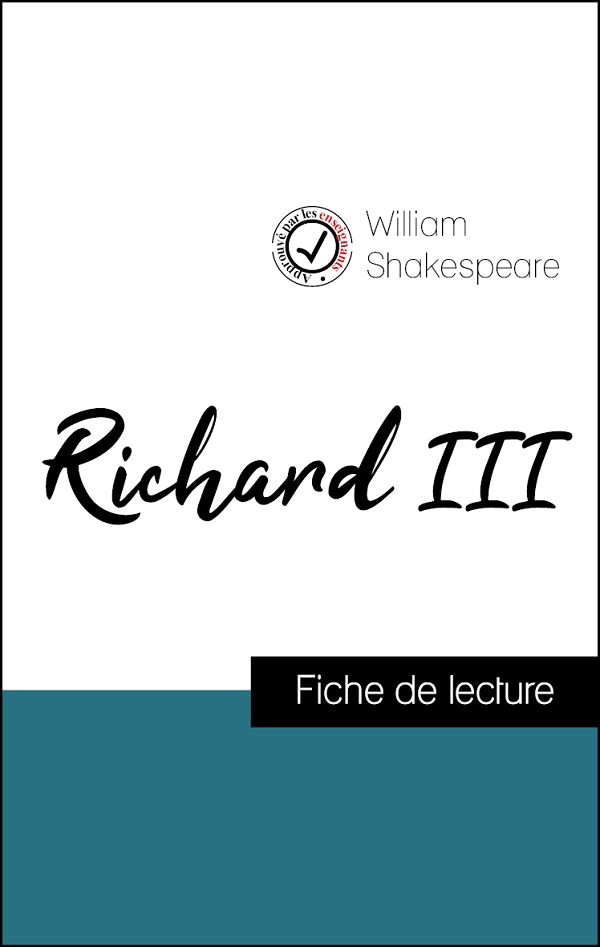 image couverture fiche de lecture richard III de shakespeare