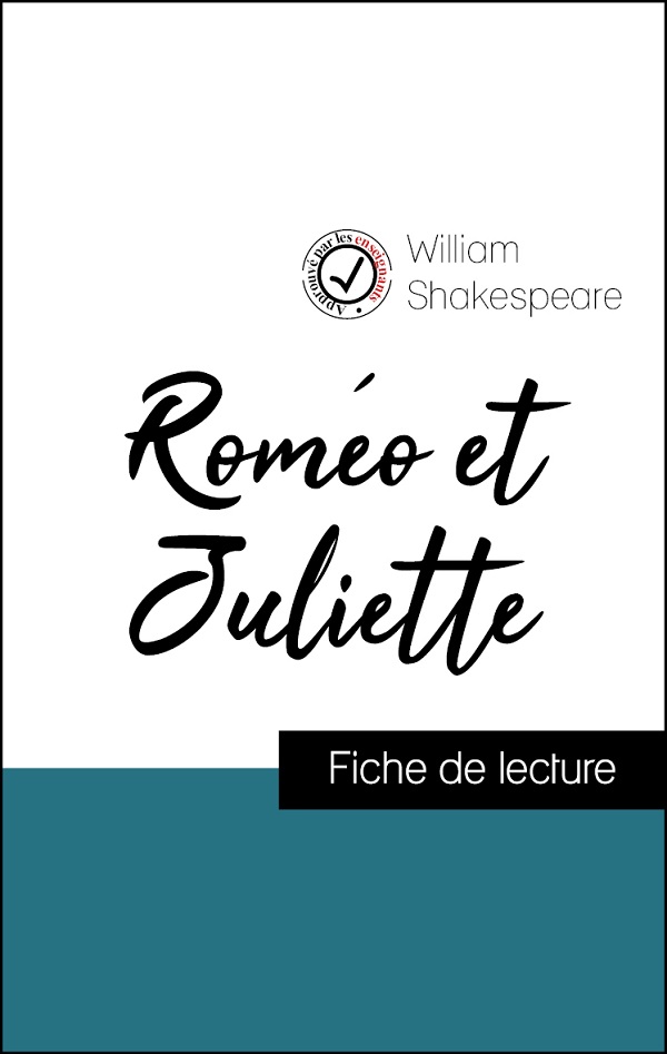 image couverture fiche de lecture roméo et juliette de shakespeare