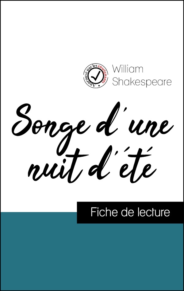 image couverture fiche de lecture songe d'une nuit d'été de shakespeare