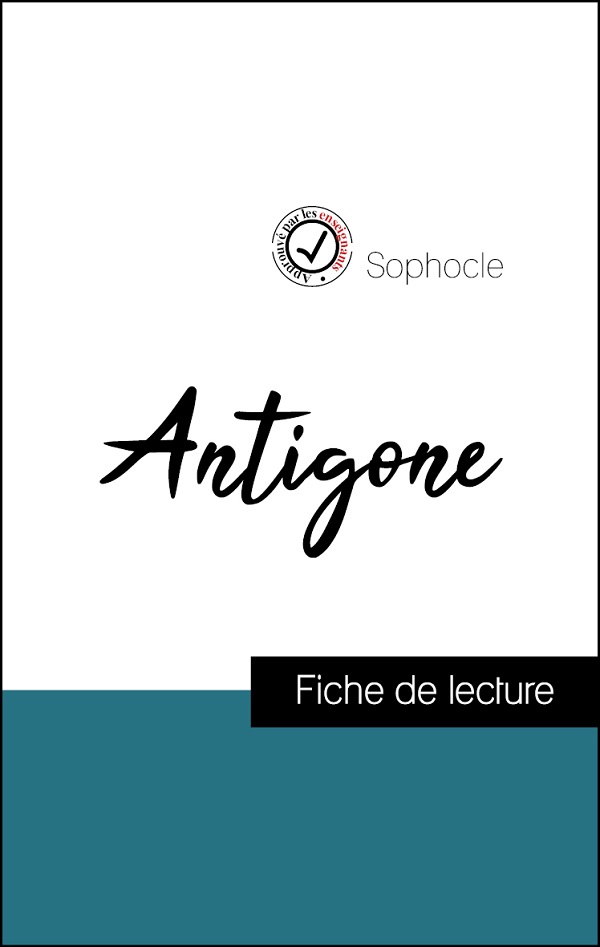 image couverture fiche de lecture antigone de sophocle