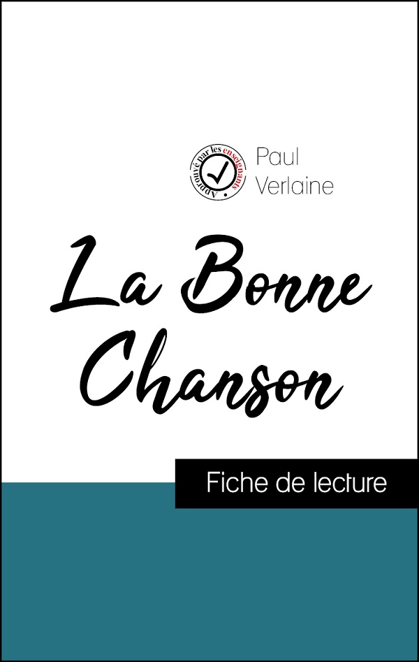 image couverture fiche de lecture la bonne chanson de paul verlaine