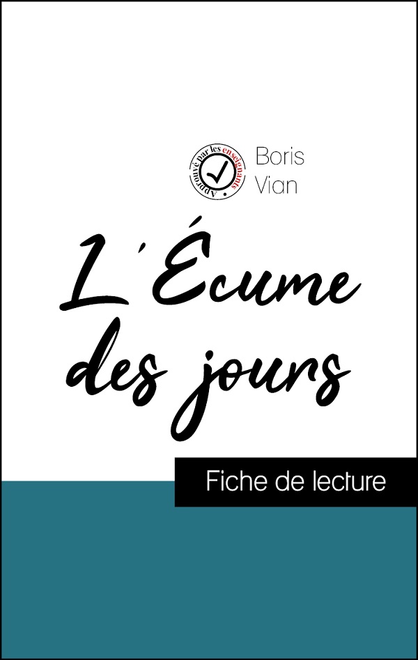image couverture fiche de lecture l'écume des jours de boris vian