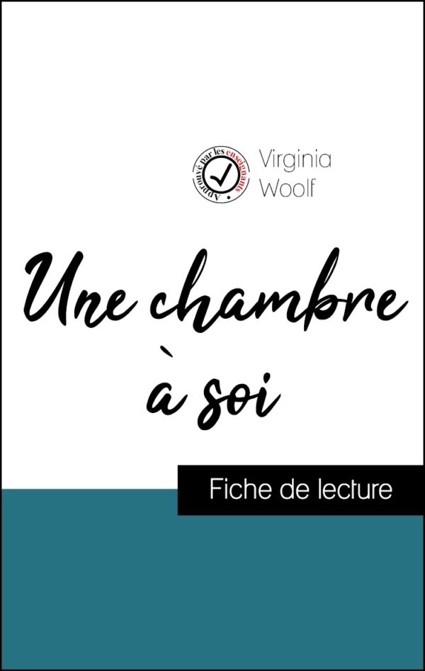 image couverture fiche de lecture une chambre à soi de virginia woolf