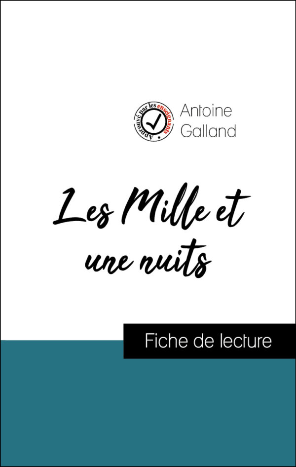 image couverture fiche de lecture les mille et une nuits de antoine galland