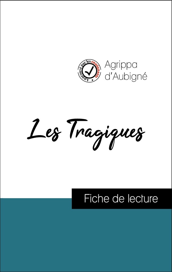 image couverture fiche de lecture les tragiques de agrippa d'aubigné