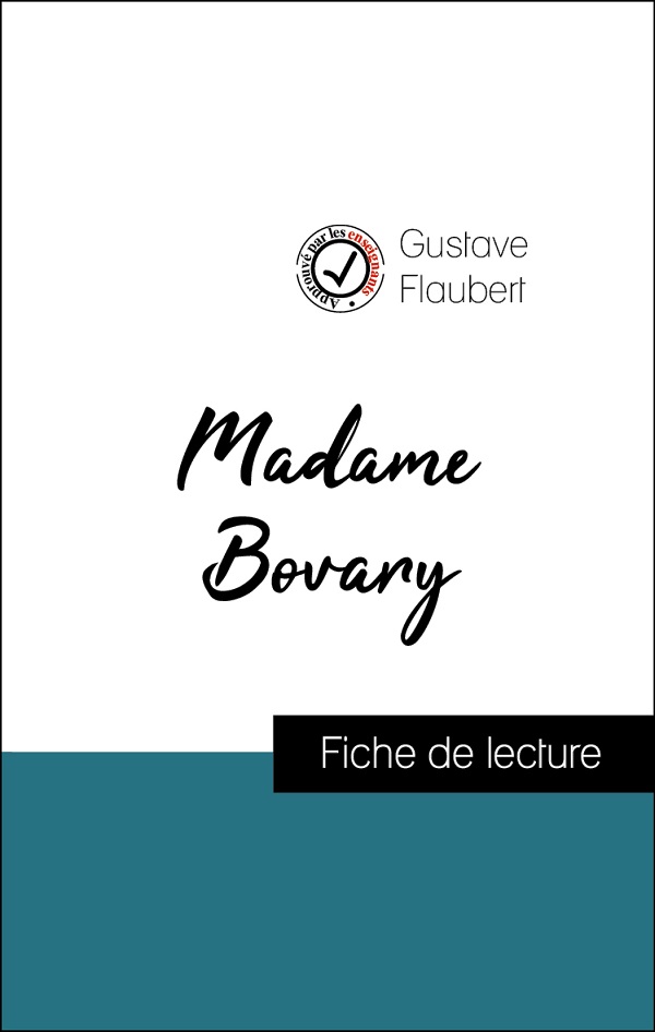 image couverture fiche de lecture madame bovary de gustave flaubert