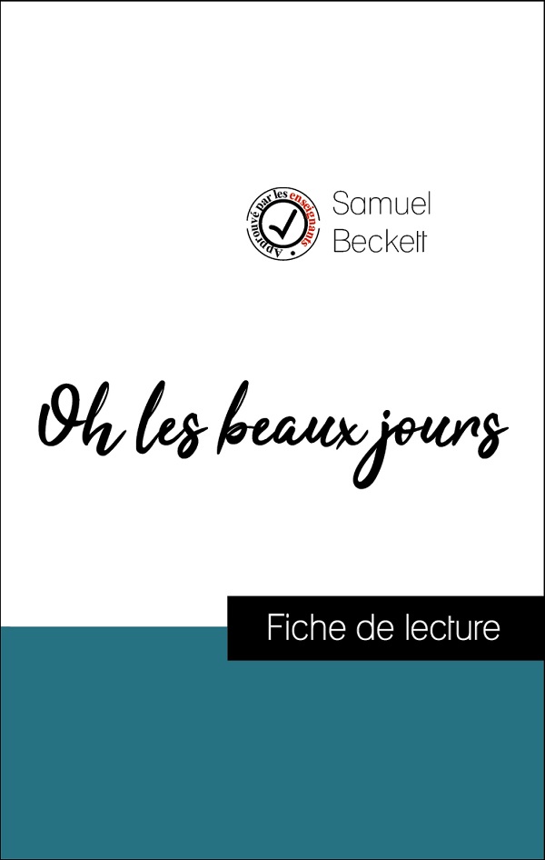 image couverture fiche de lecture oh les beaux jours de samuel beckett
