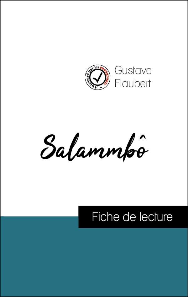 image couverture fiche de lecture salammbô de gustave flaubert
